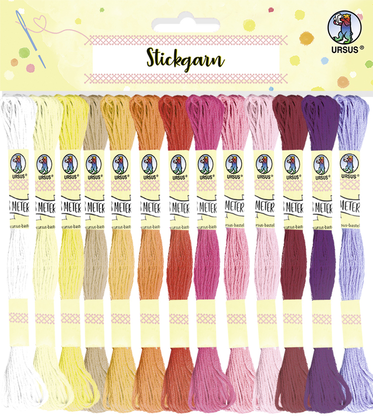 Embroidery thread cotton 8m 52pcs